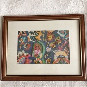 Kennedy Bahia lithograph wood frame